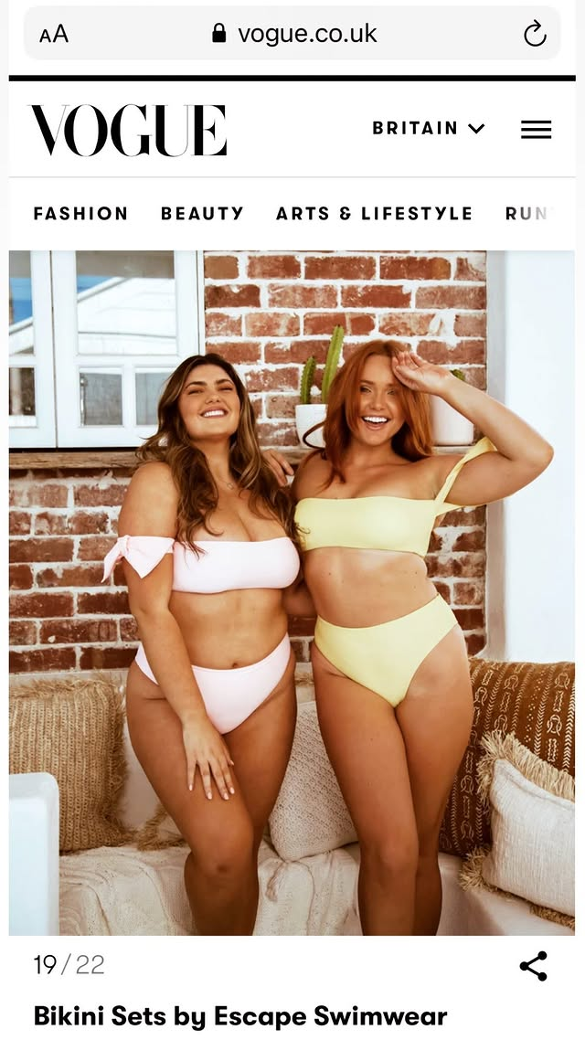 Escape Swimwear bikini sets in Vogue Britain